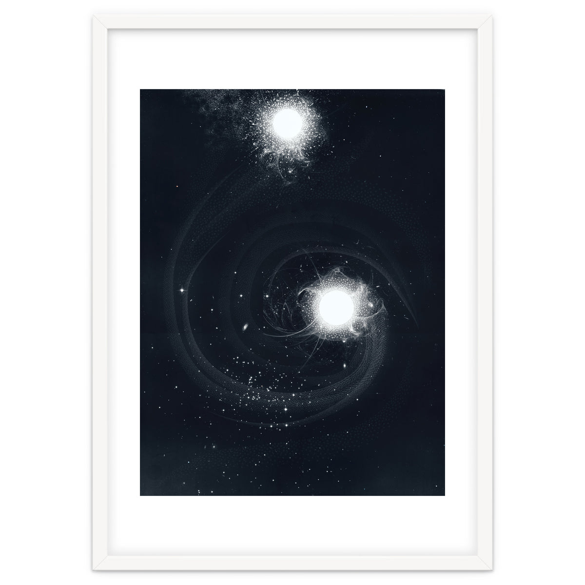 Vintage Cosmos: Double Spiral Nebula