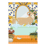 Ram Bathing in Moroccan Style Bathroom (Print Only) thumbnail