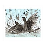 Fighting coots (Print Only) thumbnail