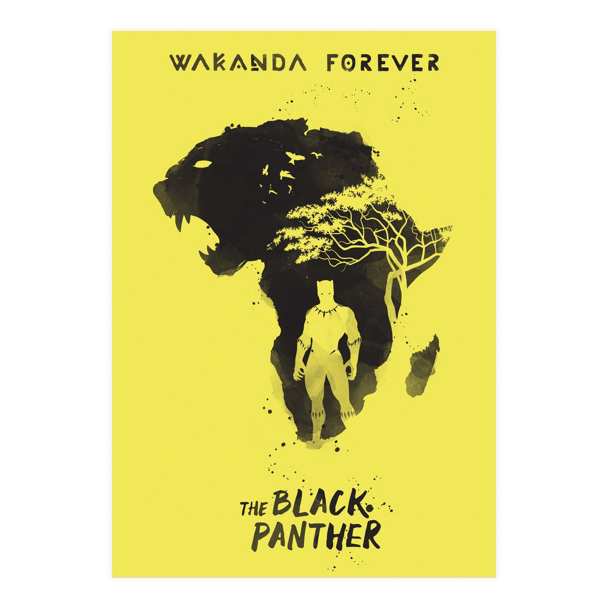 Black Panther movie poster (Print Only)