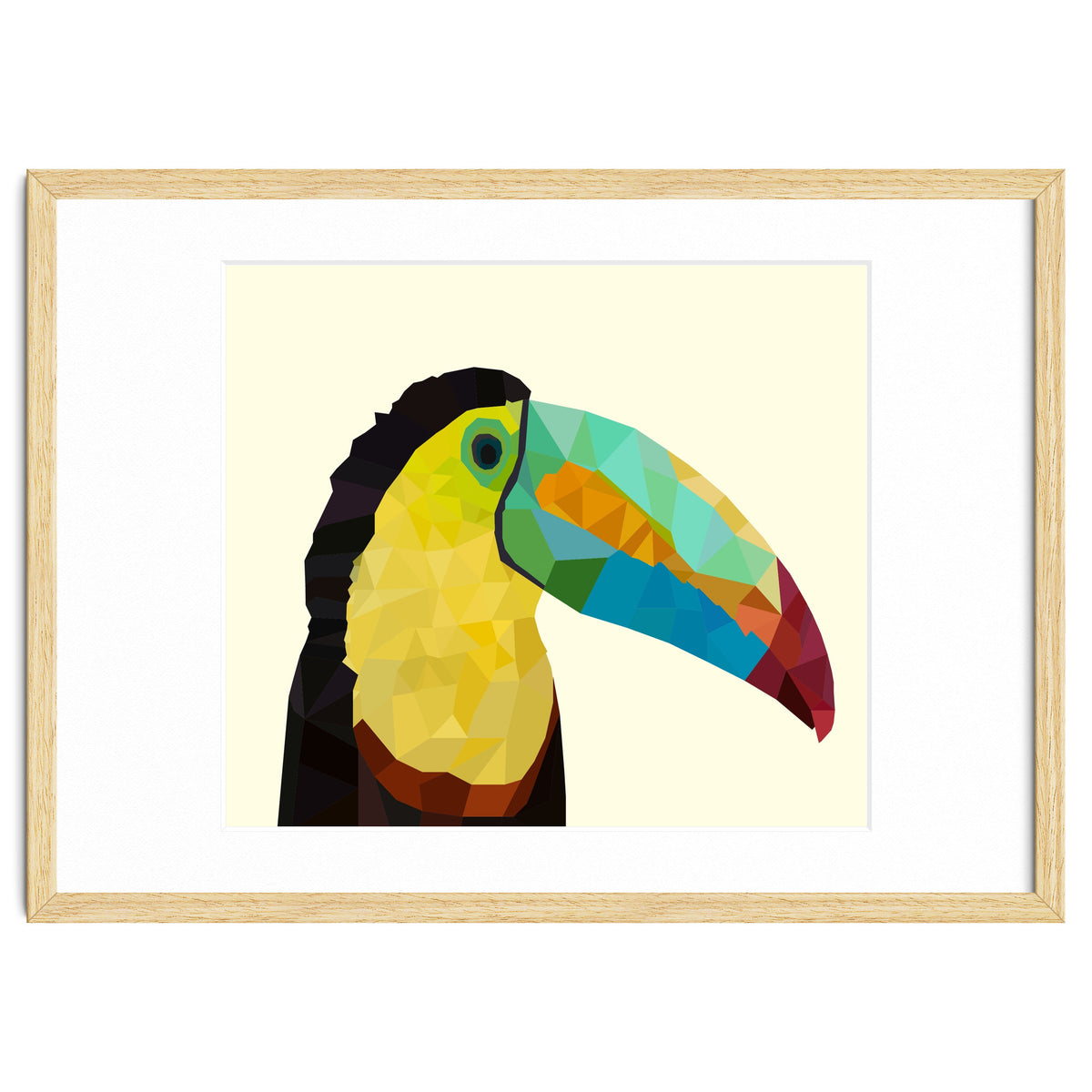 Toucan Bird Low Poly Art