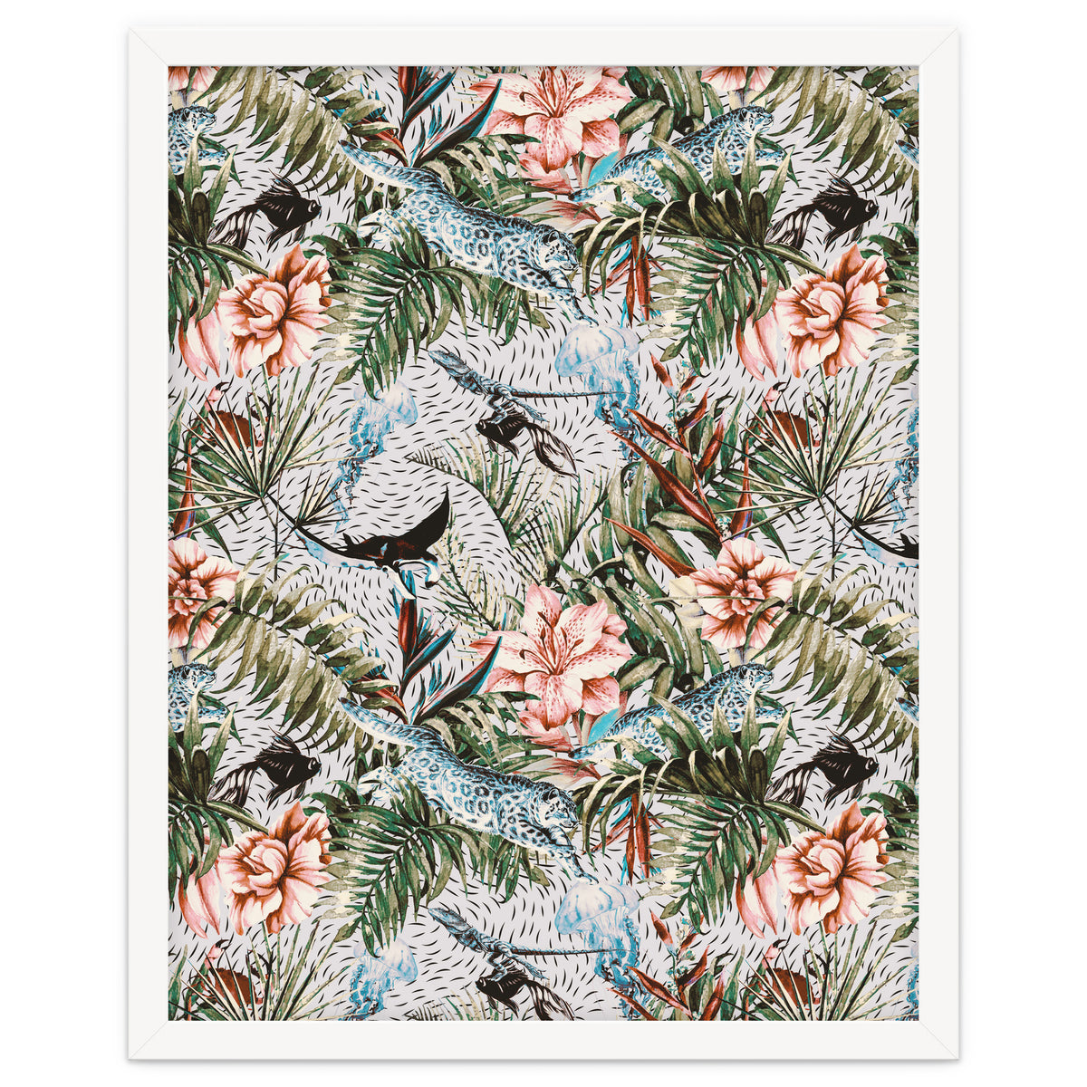 Paradisiacal flora and fauna