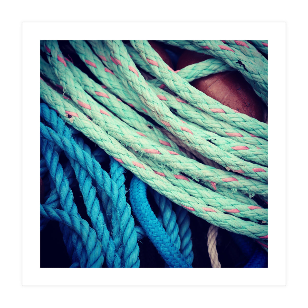 fishing ropes: blue and green (Print Only)