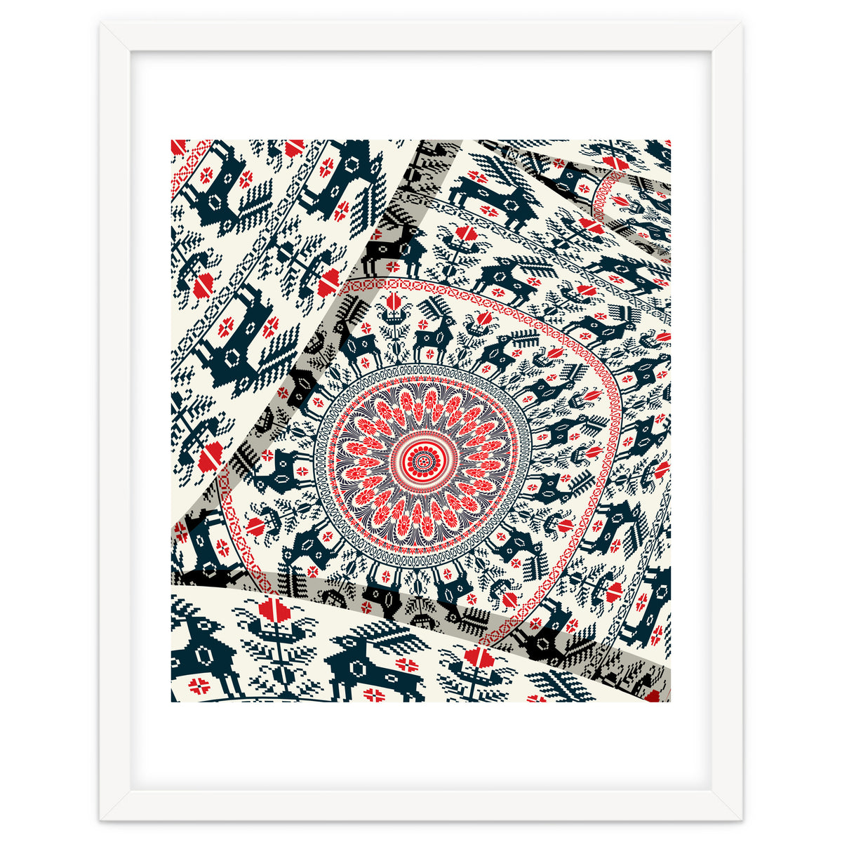 Romanian embroidery background 2