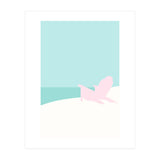Minimal Beach Chair - Turquoise Coast (Print Only) thumbnail