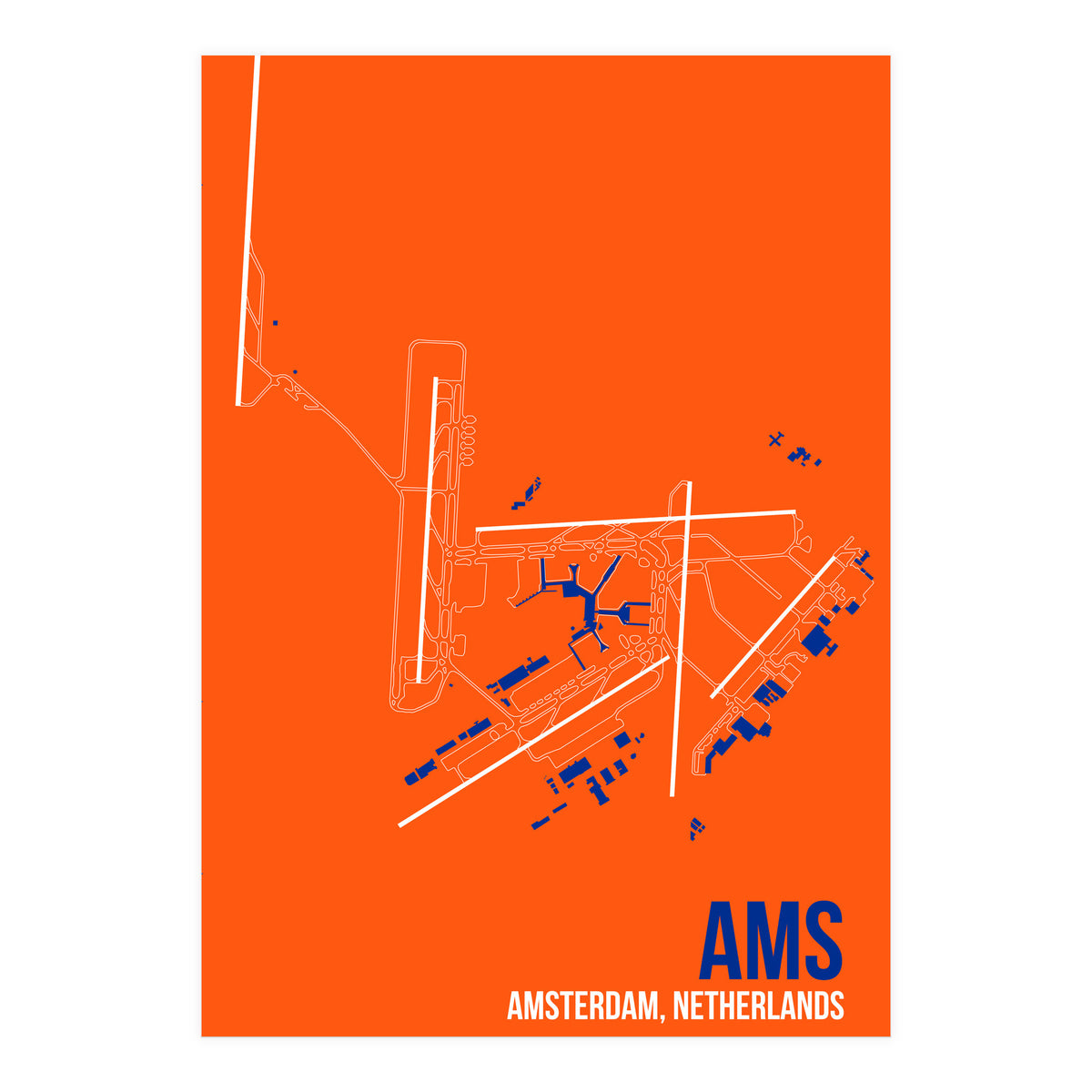 Amsterdam Airport Layout (Print Only)