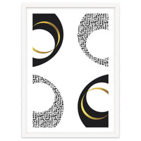 Black & White Abstract No. 7 | gold