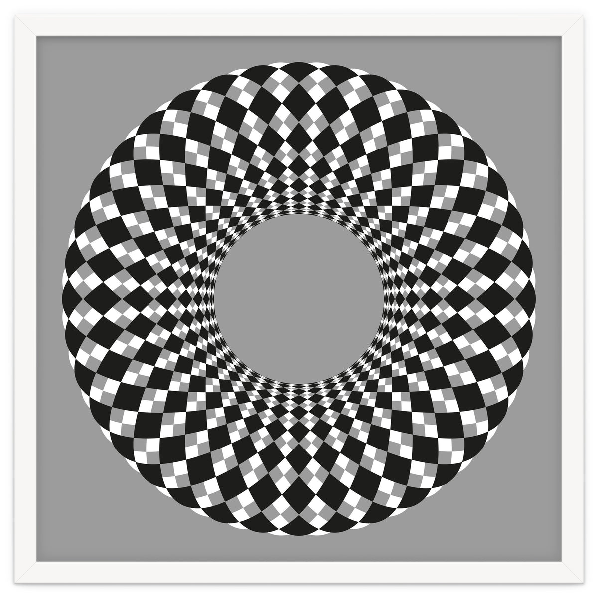 Black and white round