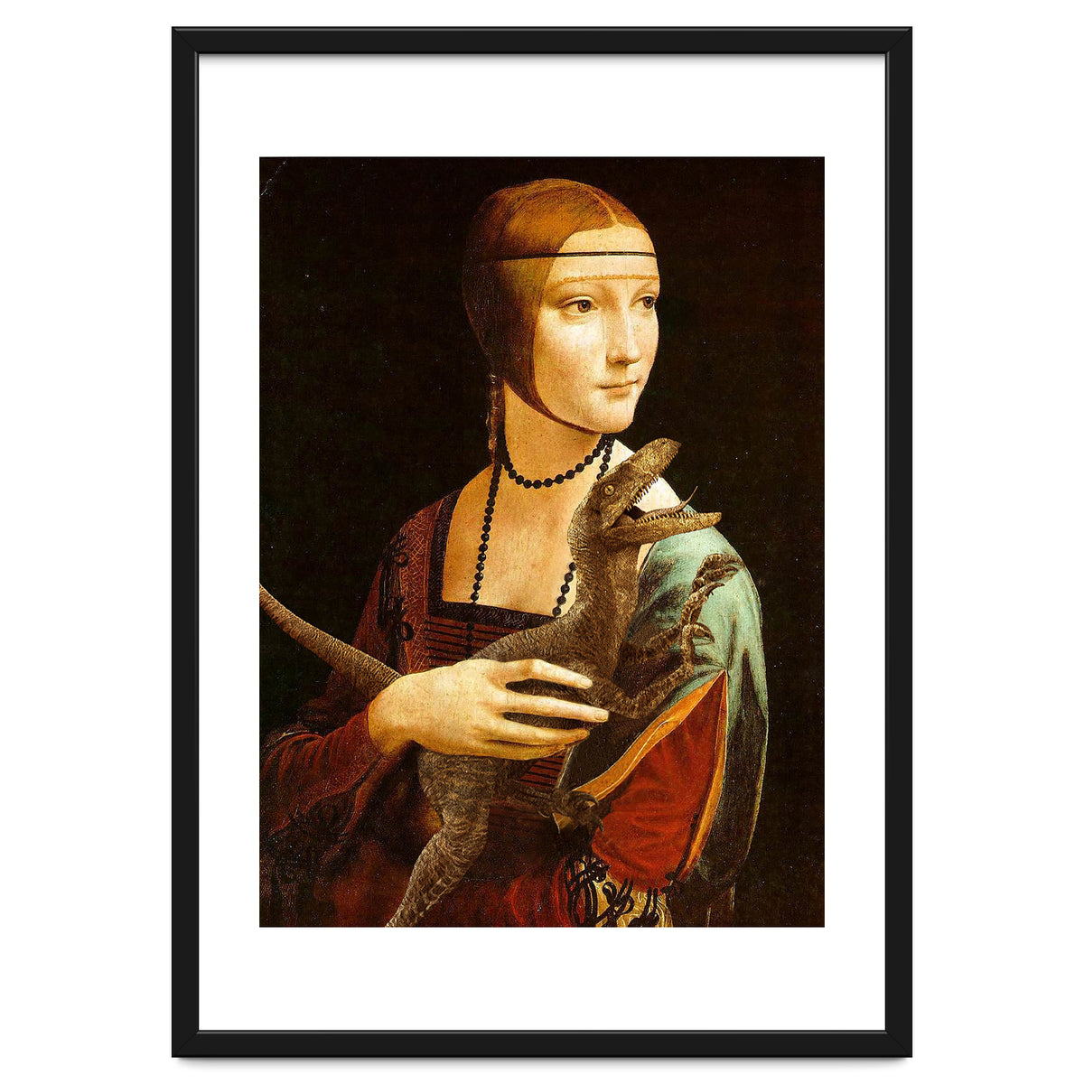 Lady With A Velociraptor