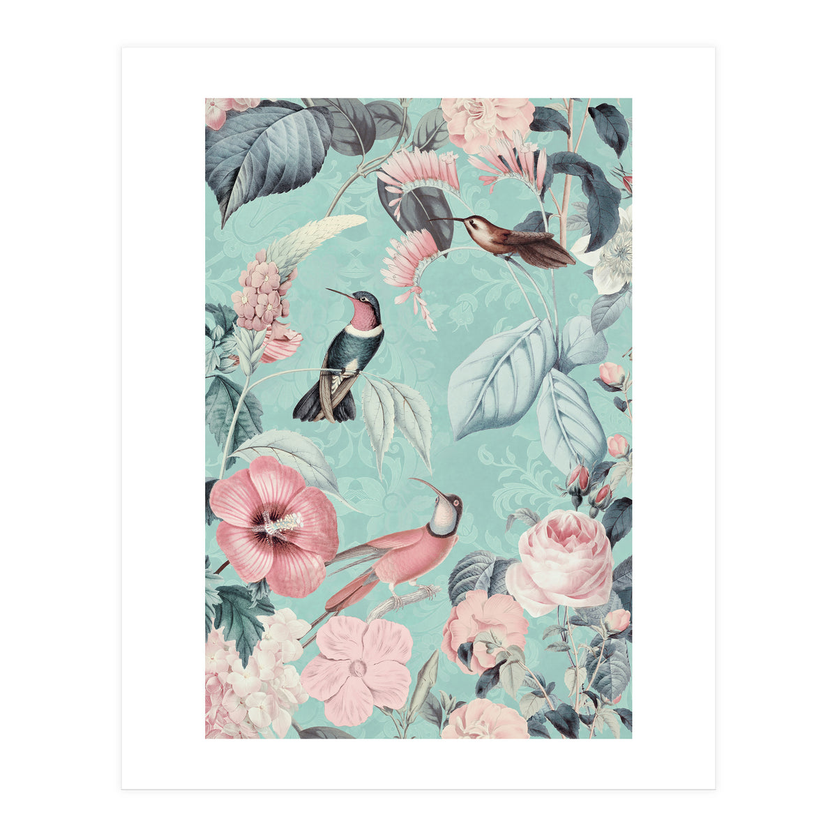 Pastel Hummingbirds (Print Only)