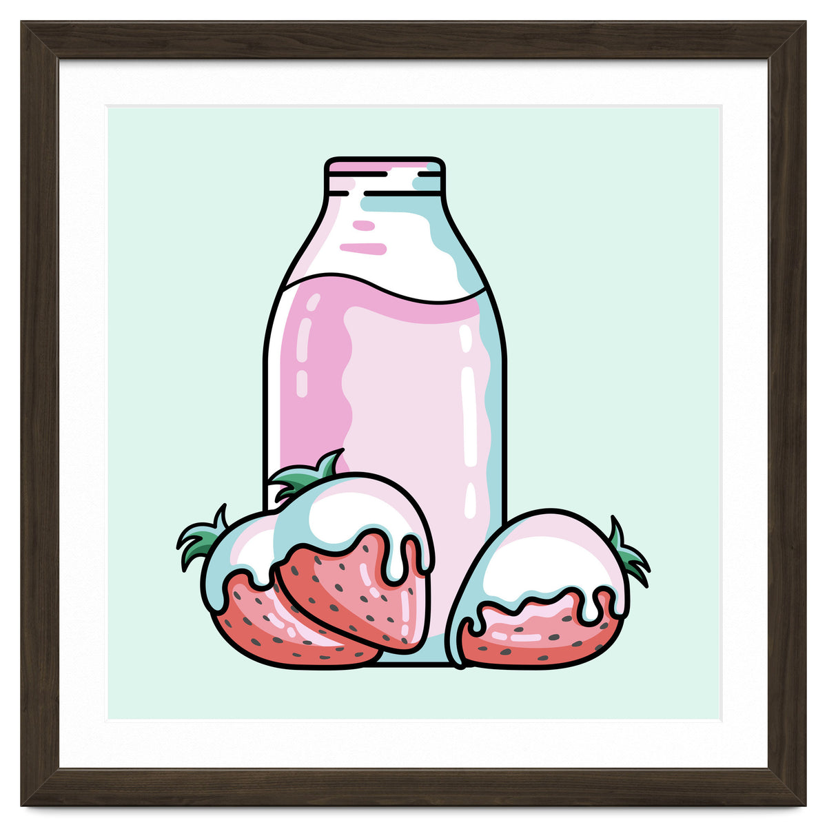 Cute Strawberry Milkshake