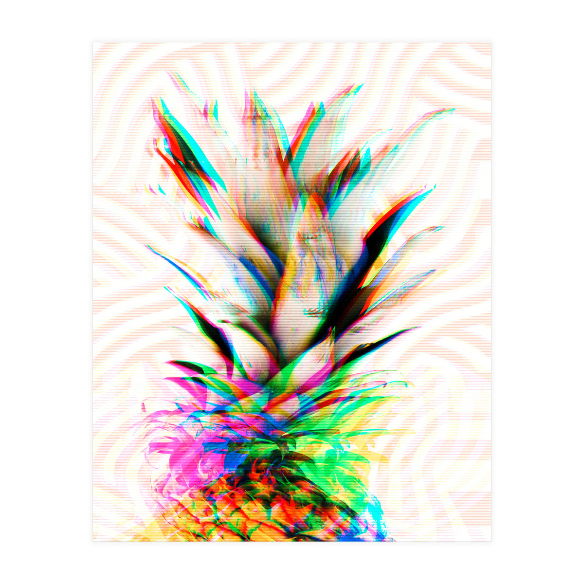 Pineapple Glitch (Print Only)