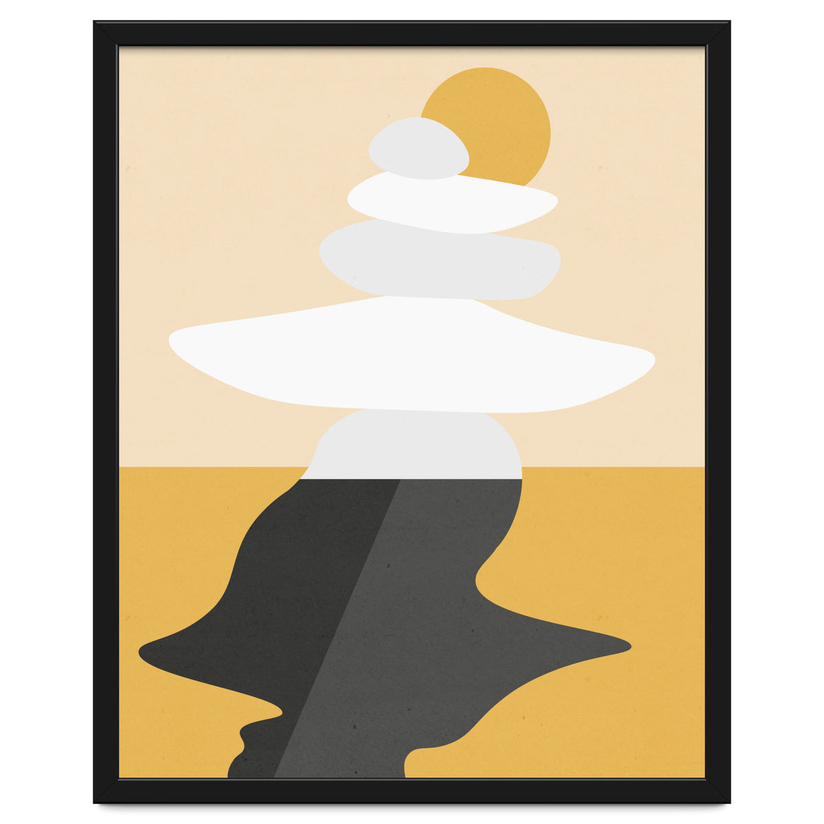 Abstract Cairn - Golden Desert