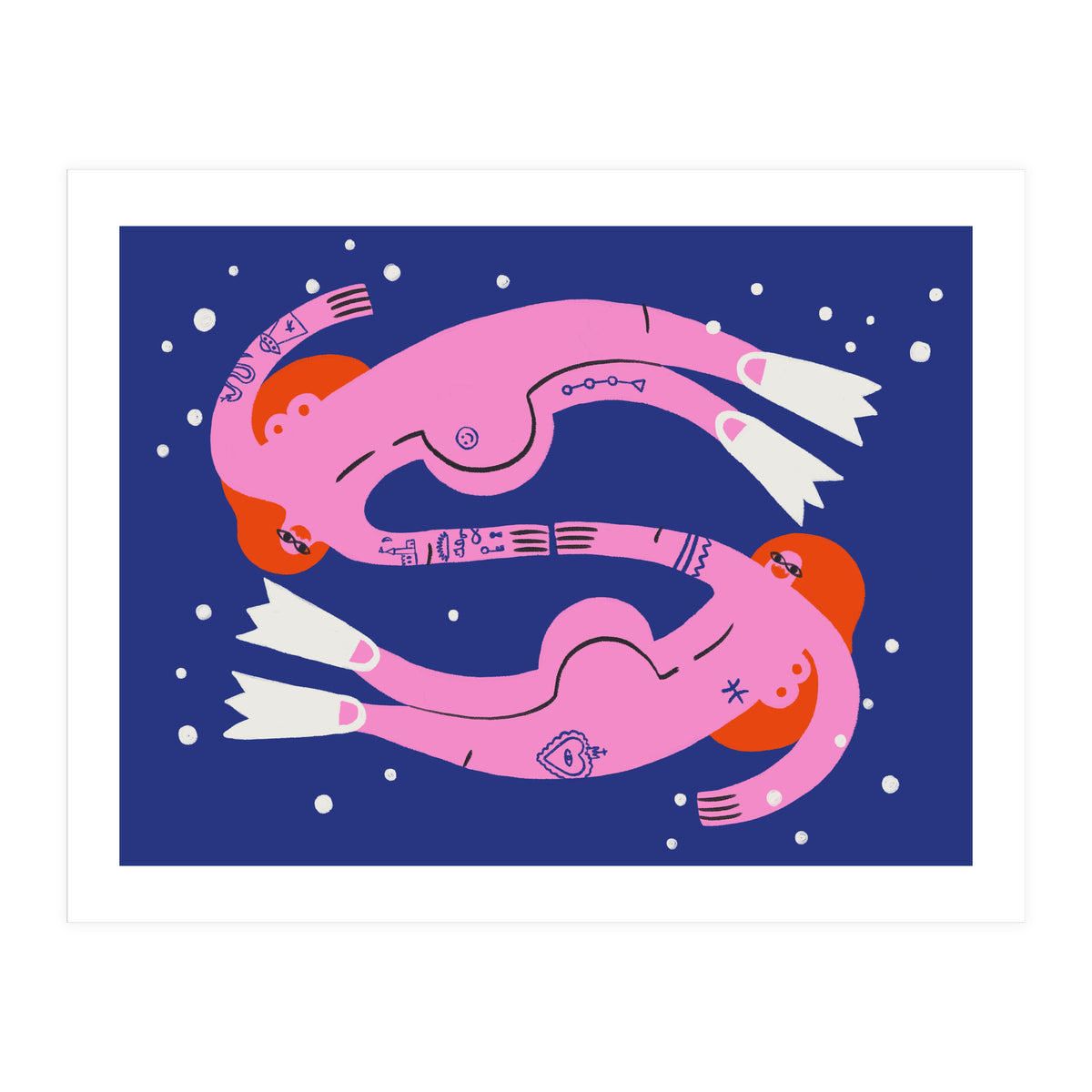 Swirling In The Deep Pisces (Print Only)