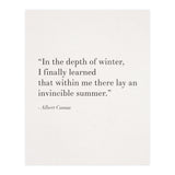 An Invincible Summer By Camus, White (Print Only) thumbnail