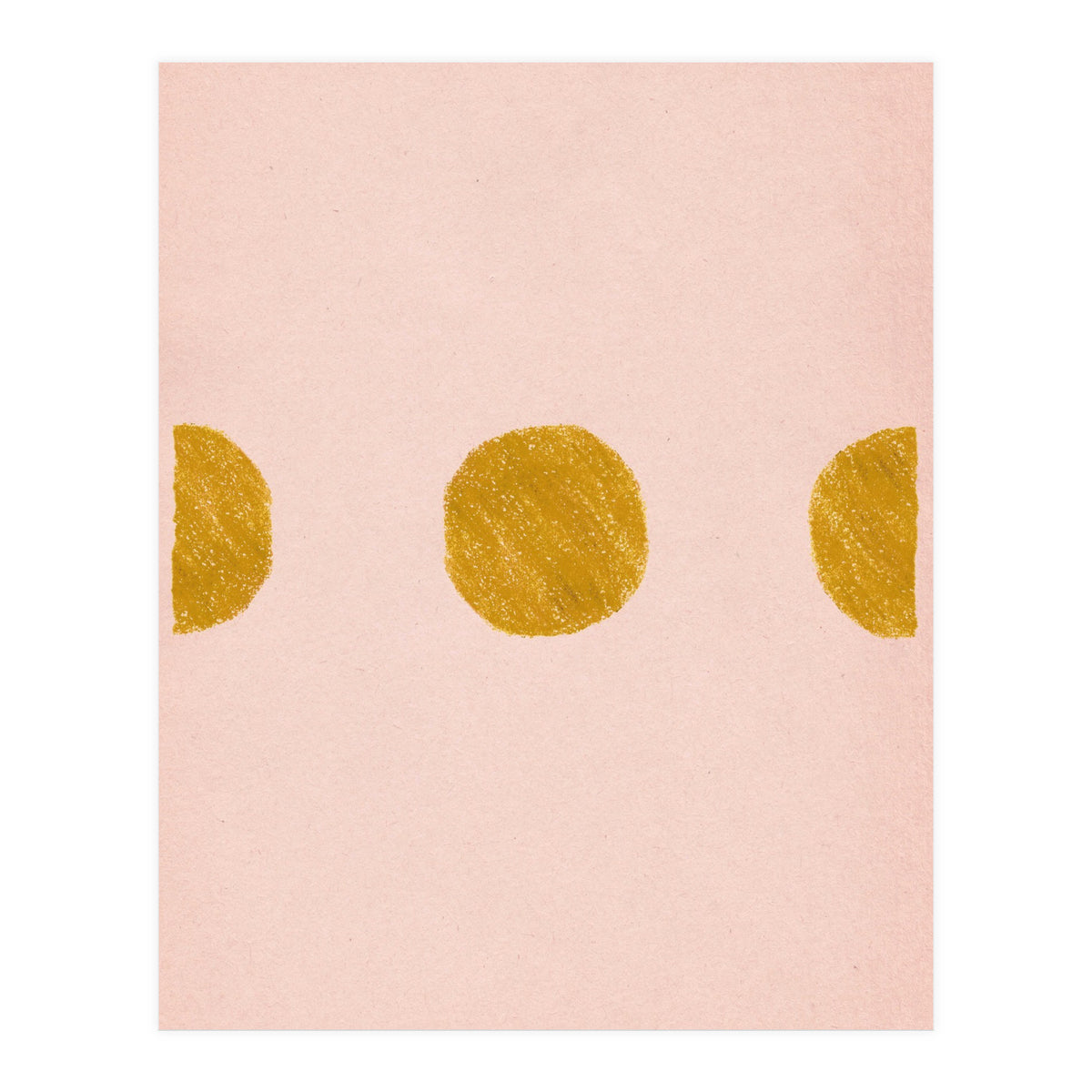 Pink and rust minimalist shapes (Print Only)
