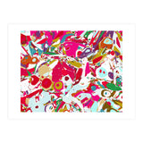 Abstract Emotion, Modern Contemporary Shapes, digital Painting, Eclectic Pop of Color Bohemian Illustration (Print Only) thumbnail