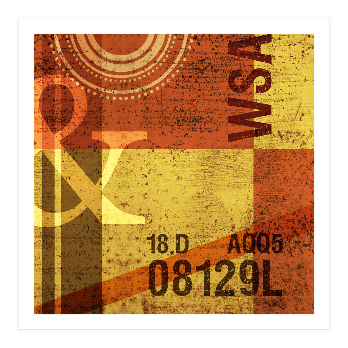 Abstract Industrial Yellow (Print Only)