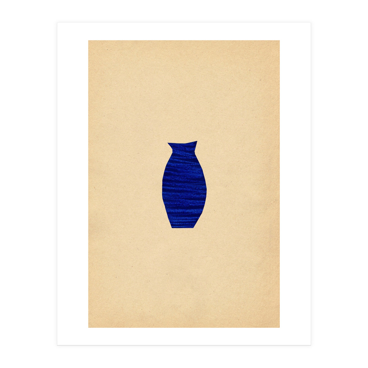 Ultramarine minimalist vase (Print Only)