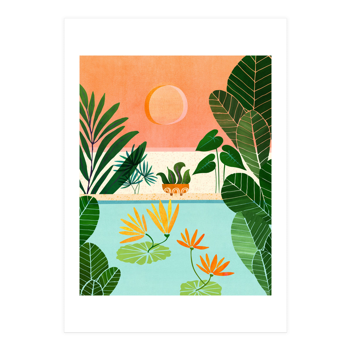 Shangri La Sunset (Print Only)