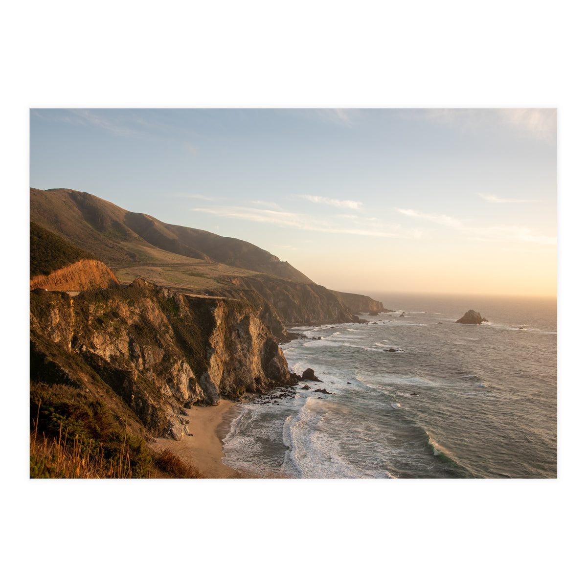 Big Sur Coastline Sunset (Print Only)