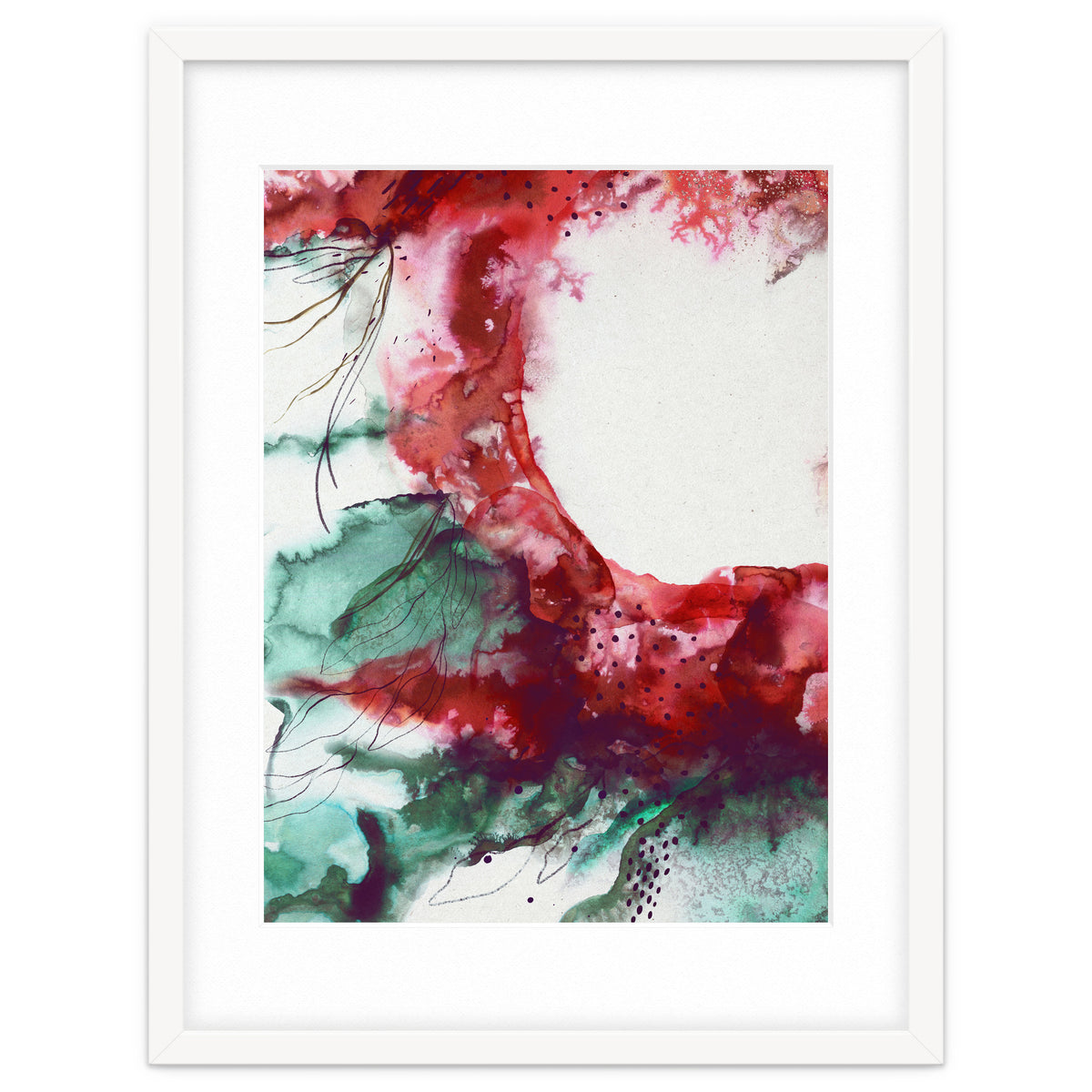 Abstract floral explosion