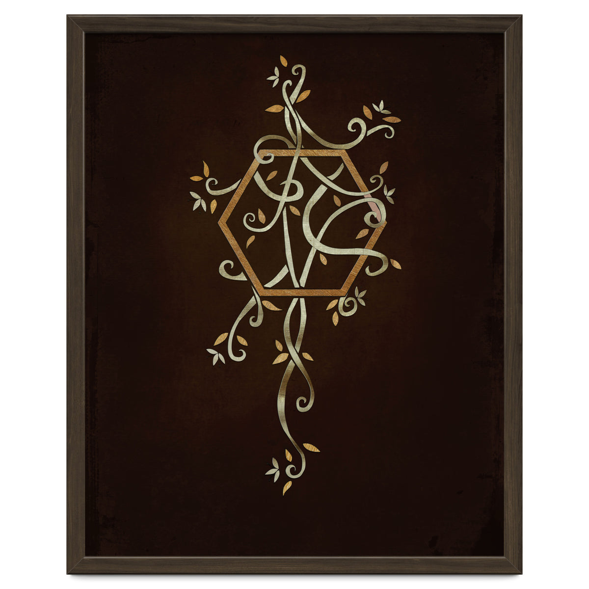 Flowering golden hexagon