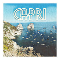 Capri, Italy Vintage Island (Print Only)