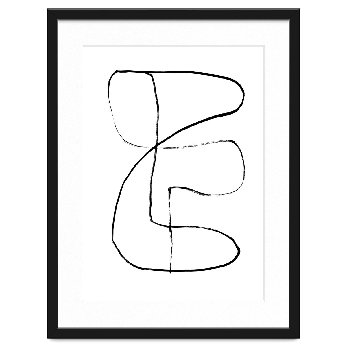 Mid-Century Line Art Print #1