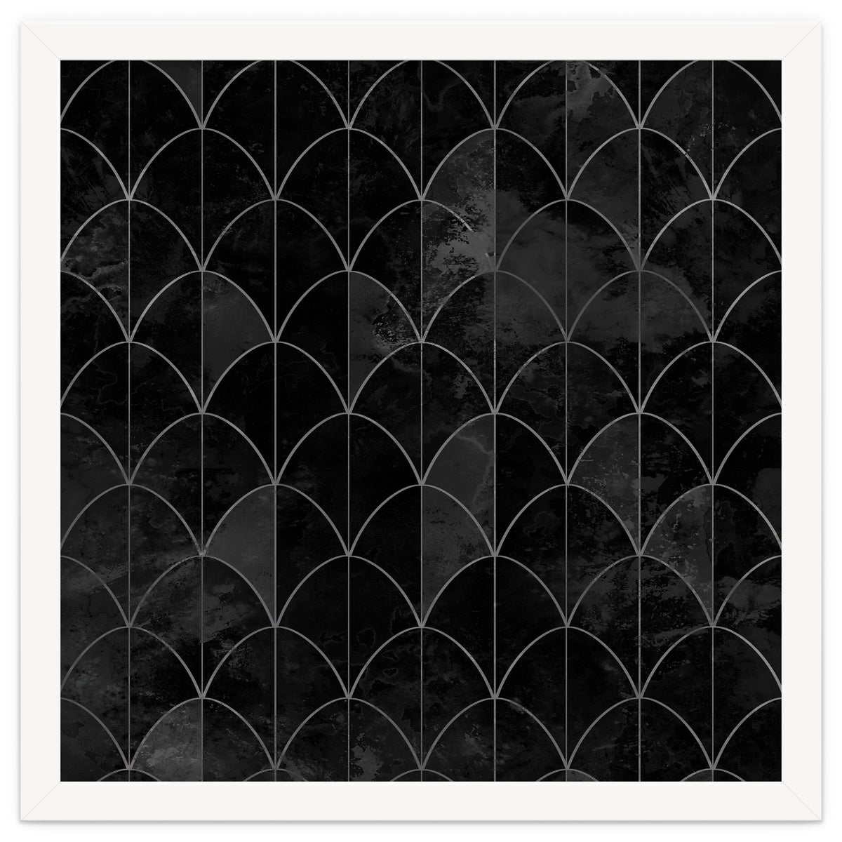 Mermaid scales. Black and white