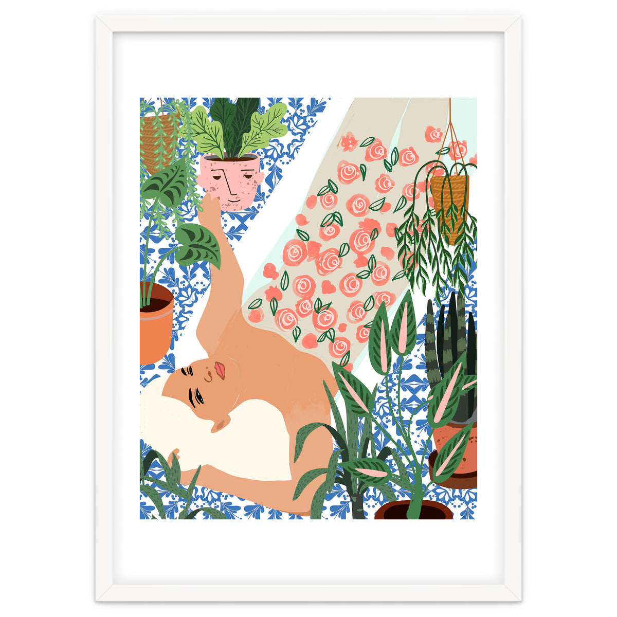 Moroccan Bath With Plants