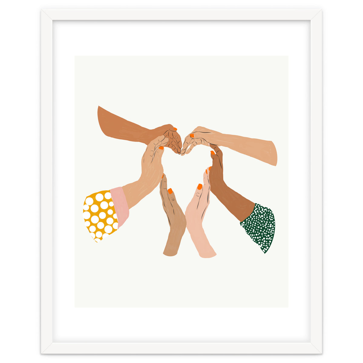 Indiscrimination | Anti-Racism Painting | Unity Illustration | Women Empowerment Growth Mindset