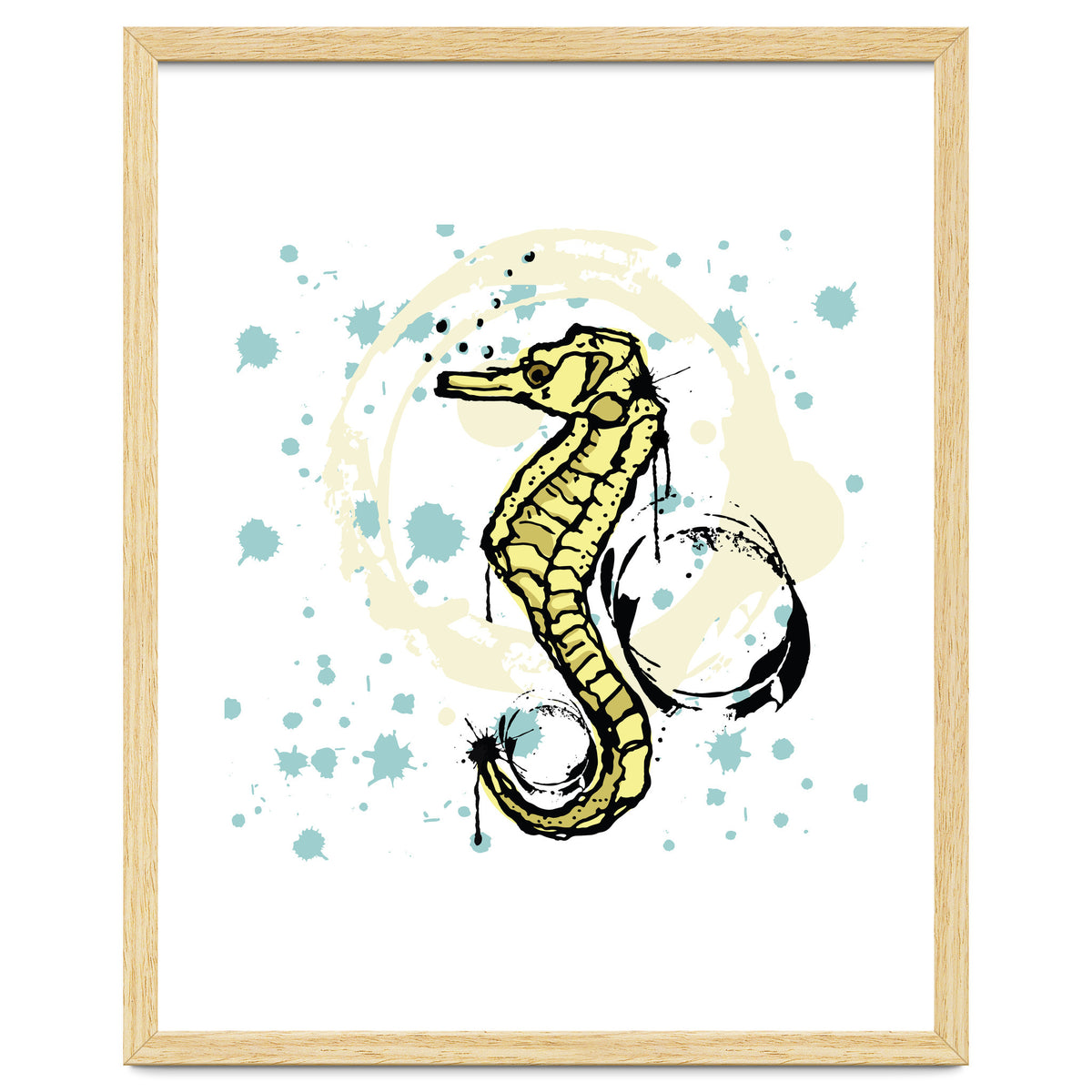 Sea Horse Scribble sketch
