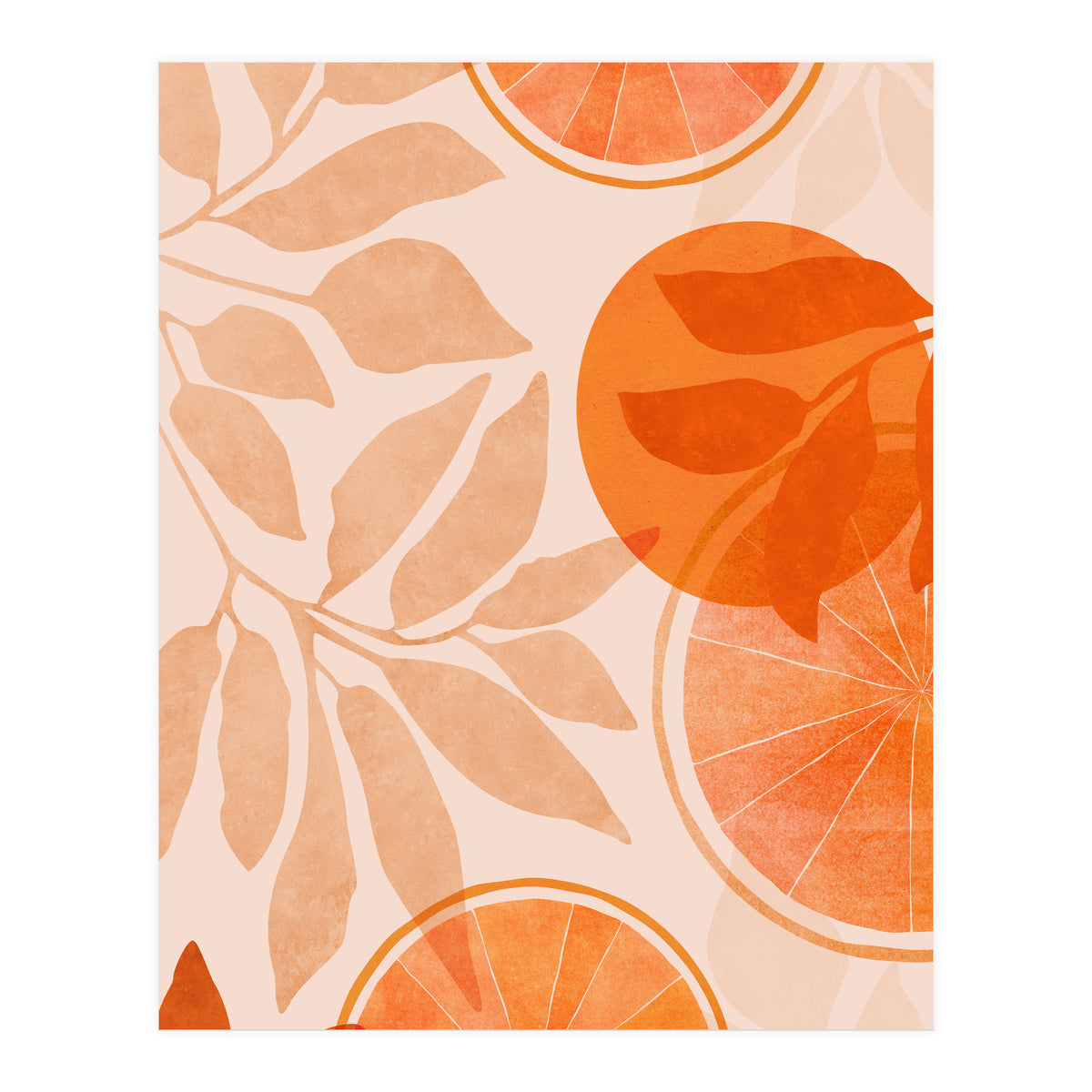 Orange Citrus Collage (Print Only)