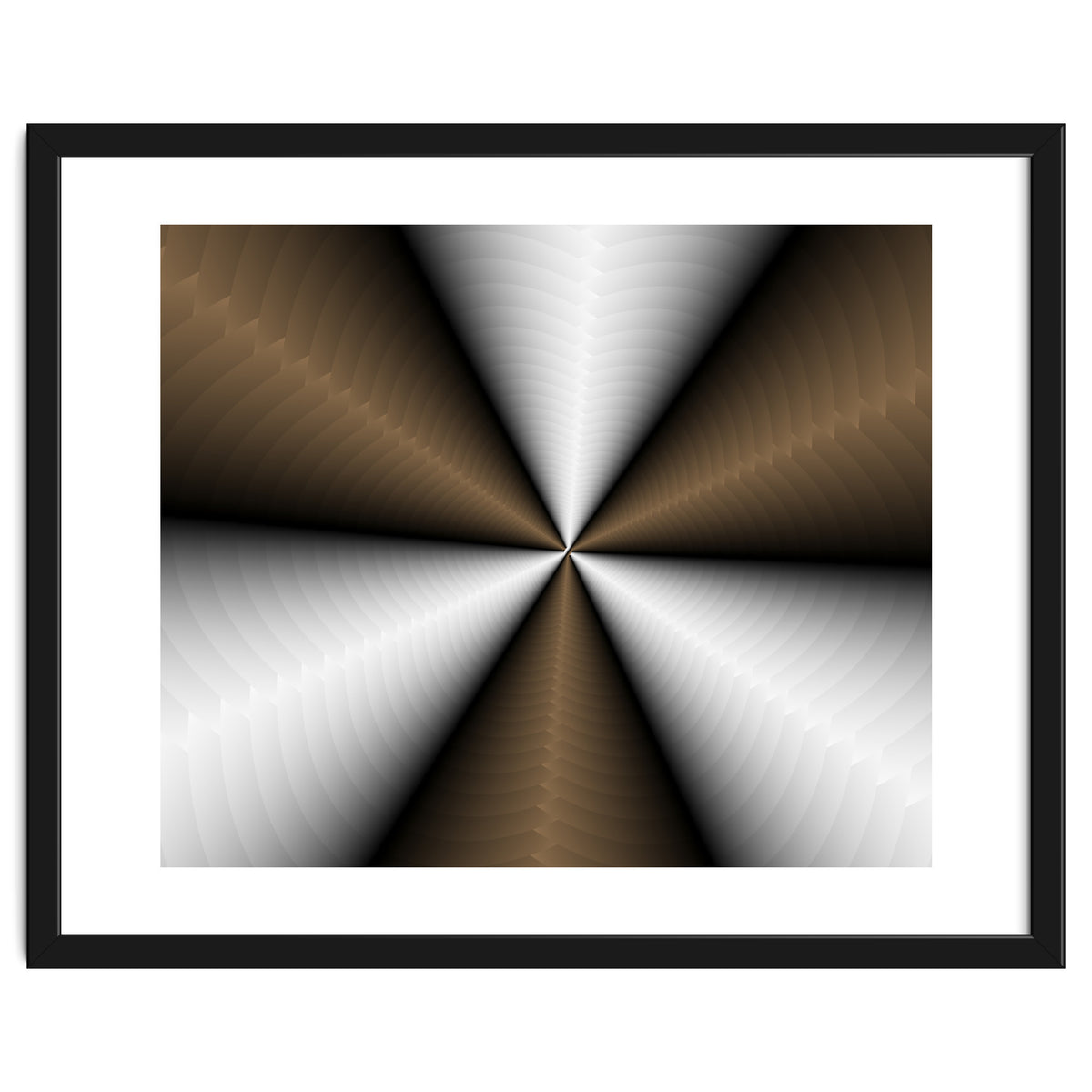 Brown Color Modern Interior Art