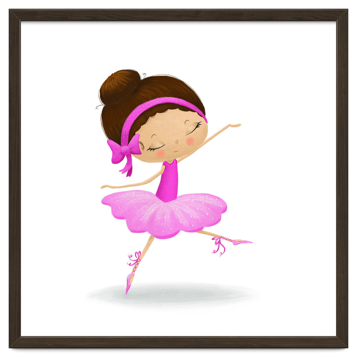 Adorable Ballerina Nursery Print