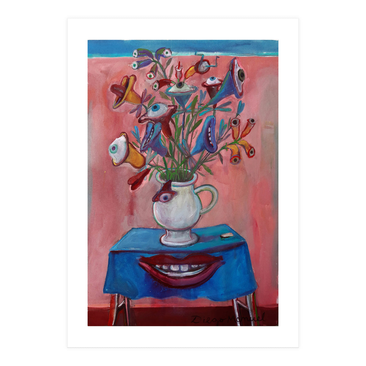 Flores Ojos Bocas (Print Only)