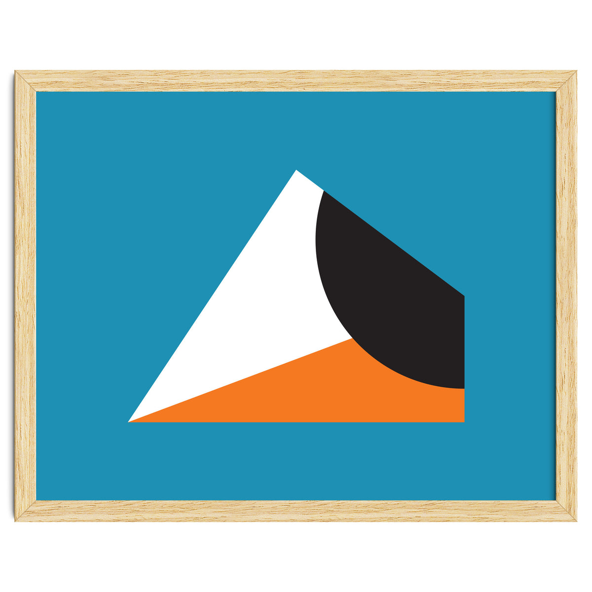 Geometric Shapes No. 16 - blue & orange