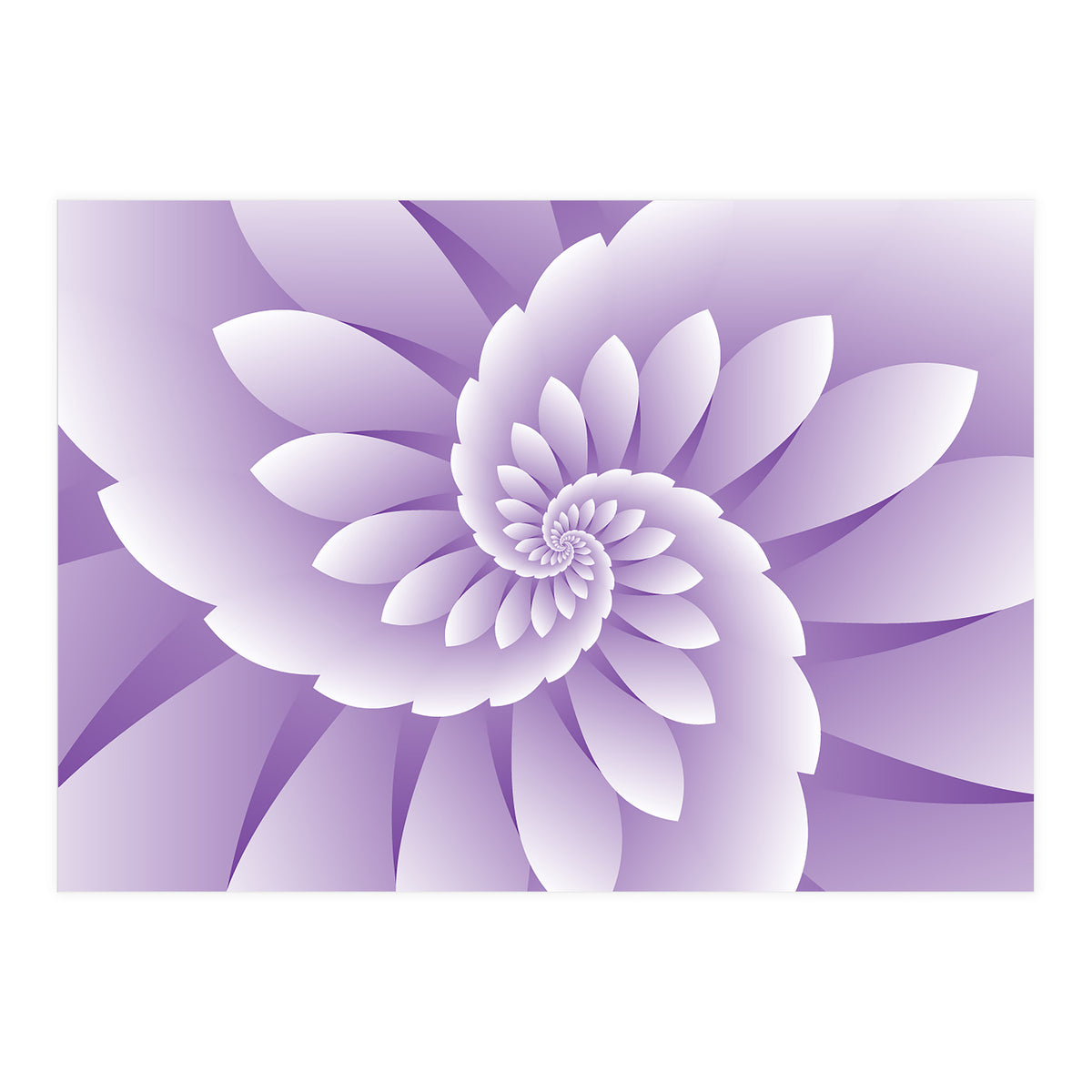 Abstract Purple Floral  (Print Only)