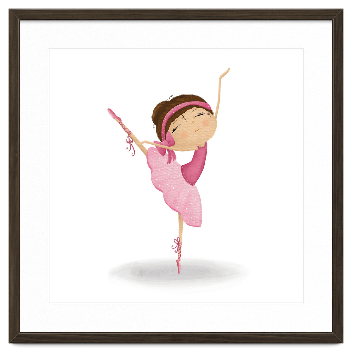 Adorable Ballerina Nursery Print