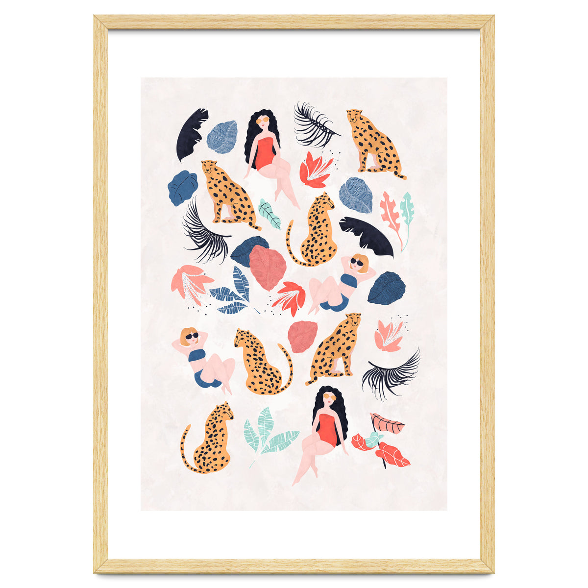 Tropical Girls And Cheetah