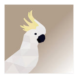 Cockatoo Bird Low Poly Art (Print Only) thumbnail