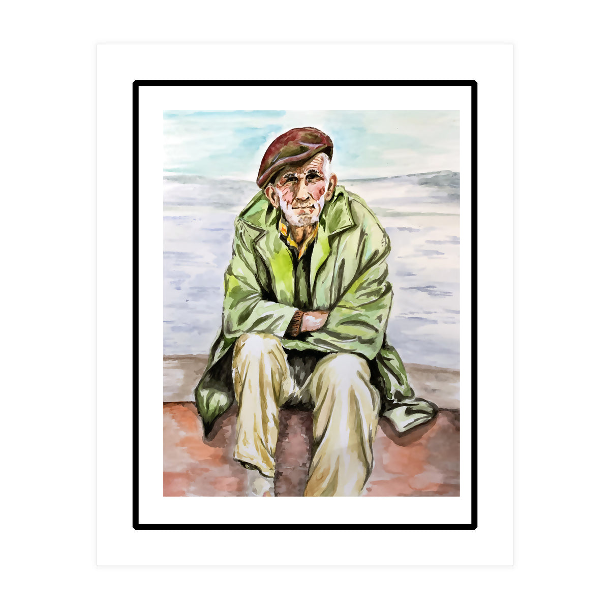 On the beach  (Print Only)