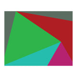 Geometric Shapes No. 19 -  green, magenta & blue (Print Only) thumbnail