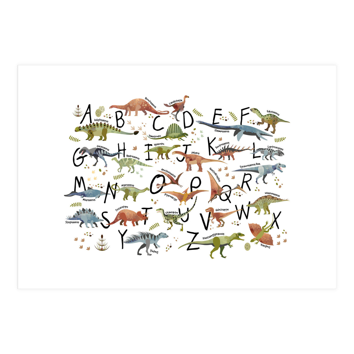 Dinosaur Alphabet  (Print Only)