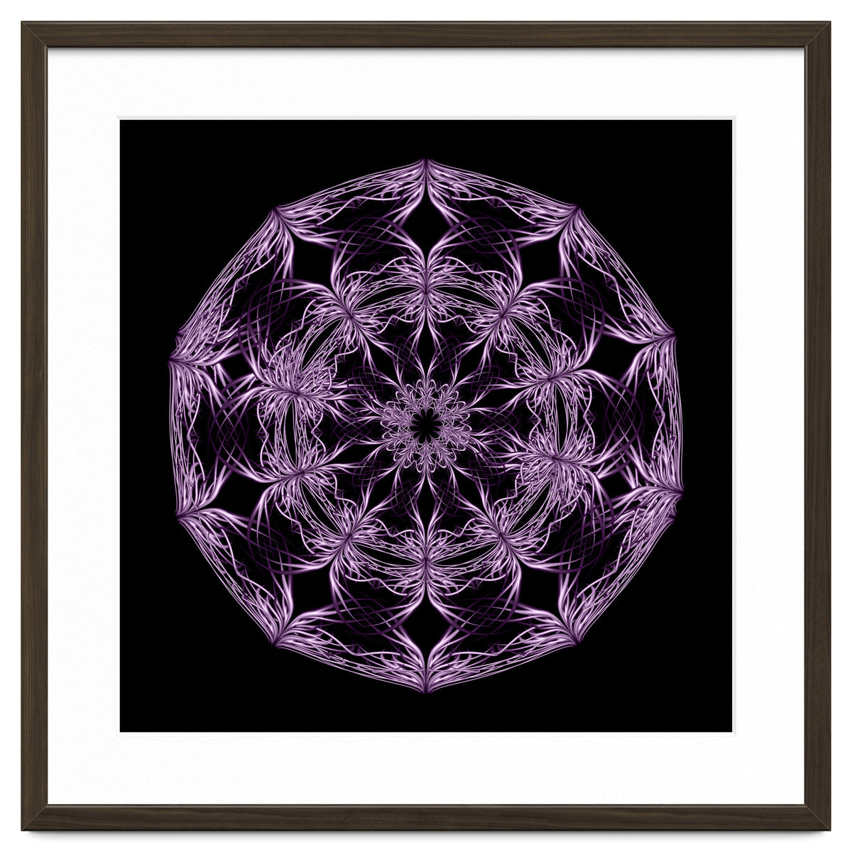 Mandala purple and black