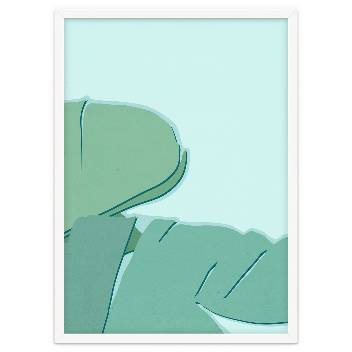 Abstract Banana Leaves Two - Greener Eden