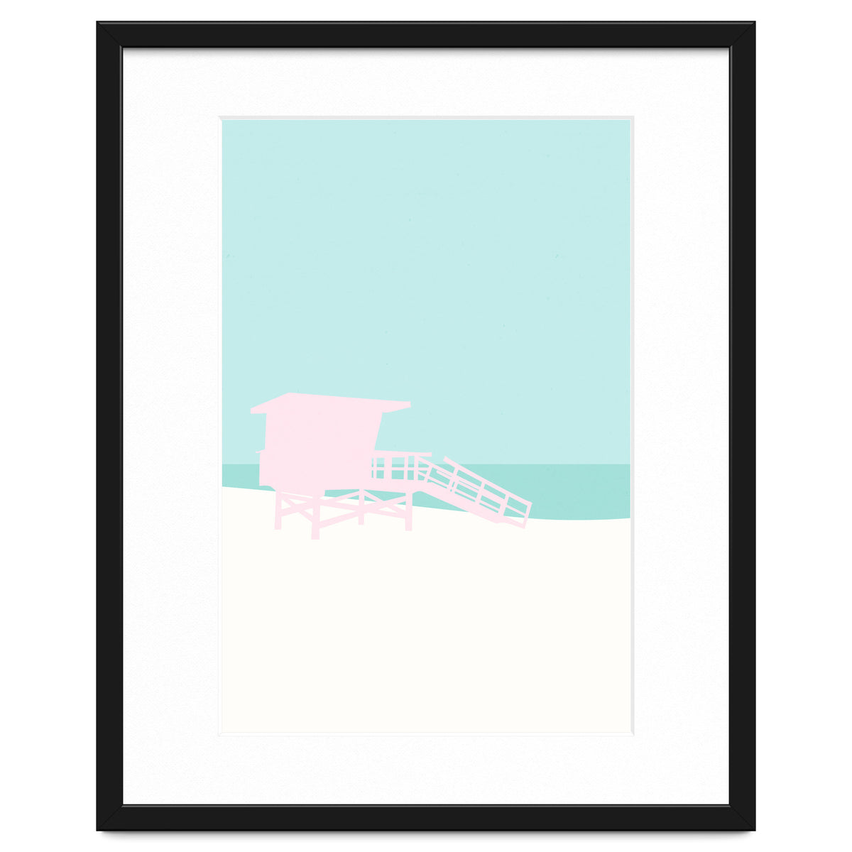 Minimal Lifeguard Tower - Turquoise Coast