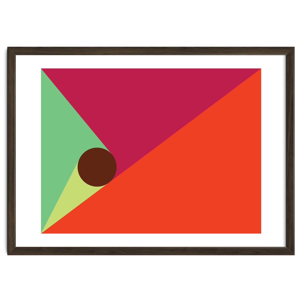 Geometric Shapes No. 25 - orange, mint & purple