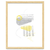 Watercolor Shapes No. 3 | Illuminating Yellow & Ultimate Grey thumbnail